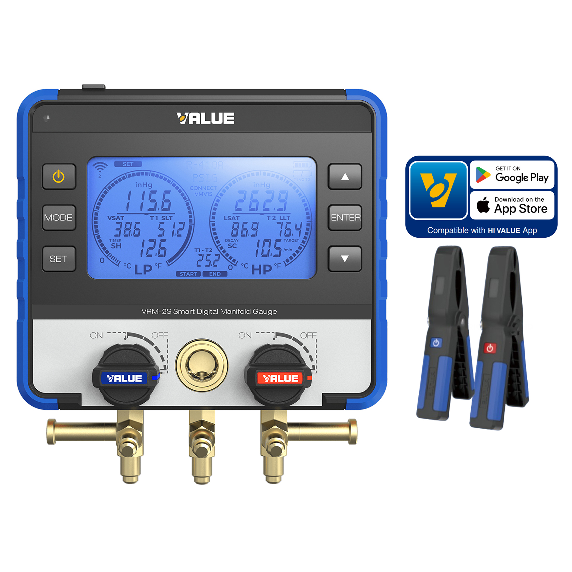VALUE Digitales Smart-Manometer VRM-2S