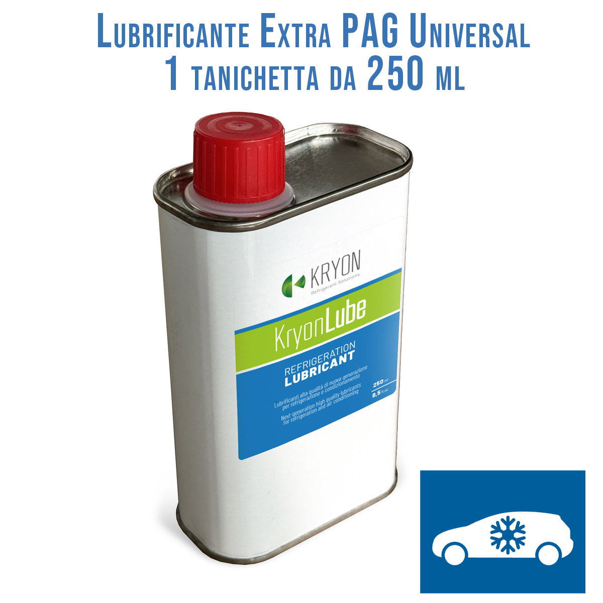 KryonLube EXTRA Universal PAG AUTO Lubricant für R134a und R12434yf  – 250 ml metallkanister